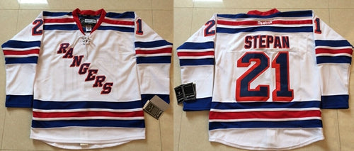 Derek Stepan New York Rangers white jersey