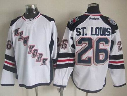Martin StLouis New York Rangers white Stadium Series jersey