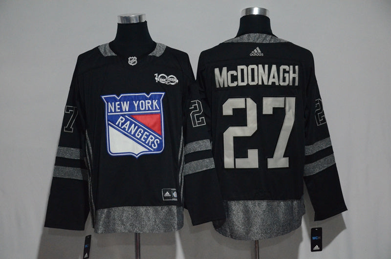 Ryan McDonagh New York Rangers black jersey