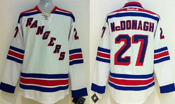 Ryan McDonagh New York Rangers white jersey