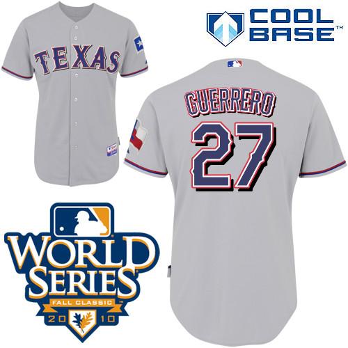 Vladimir Guerrero Texas Rangers grey jersey