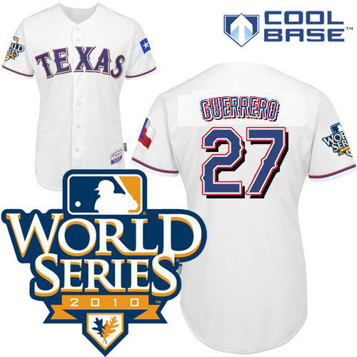 Vladimir Guerrero Texas Rangers white jersey