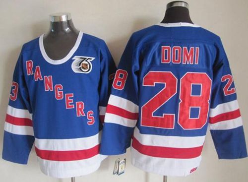 Tie Domi New York Rangers blue jersey