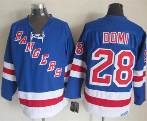 Tie Domi New York Rangers blue Throwback jersey