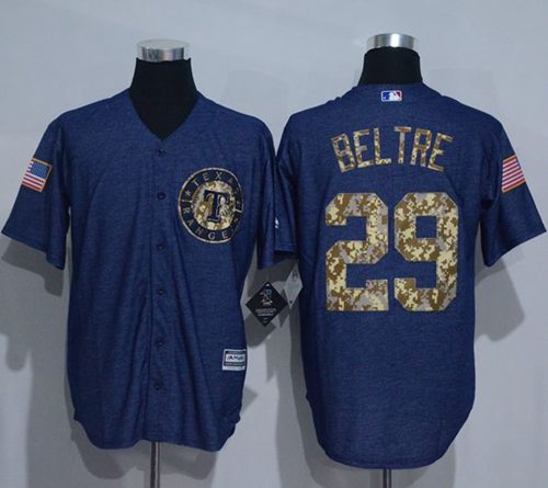 Adrian Beltre Denim Texas Rangers blue Salute To Service jersey