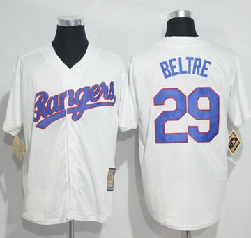 Adrian Beltre Texas Rangers white Cooperstown jersey