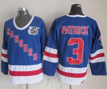 James Patrick New York Rangers blue jersey