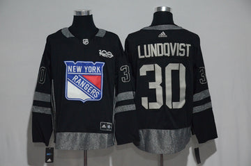 Henrik Lundqvist New York Rangers black jersey