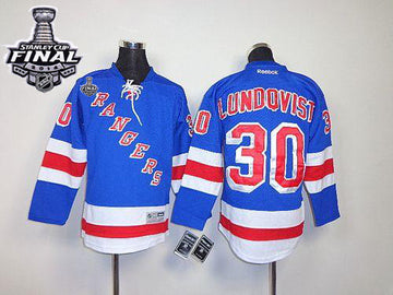 Henrik Lundqvist New York Rangers blue Home jersey