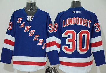 Henrik Lundqvist New York Rangers blue jersey