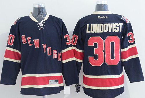 Henrik Lundqvist New York Rangers blue jersey