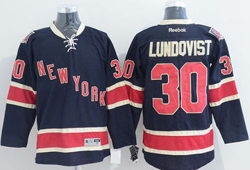Henrik Lundqvist New York Rangers blue jersey