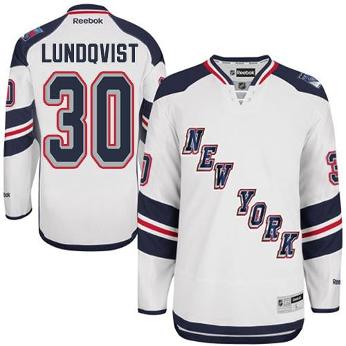 Henrik Lundqvist New York Rangers white Stadium Series jersey