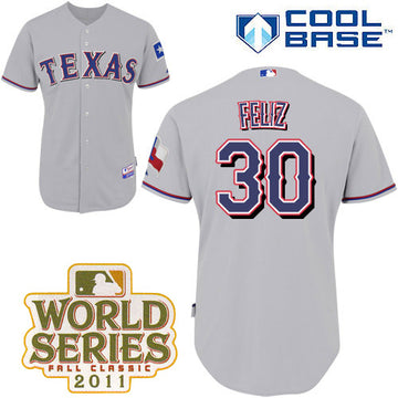 Naftali Feliz Texas Rangers grey jersey