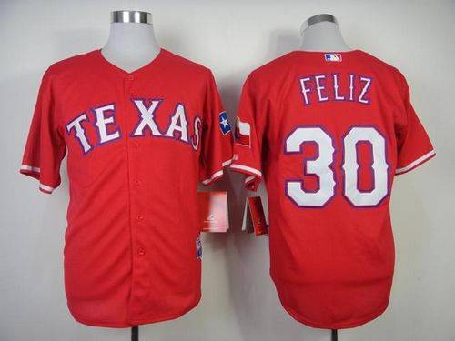 Naftali Feliz Texas Rangers red jersey