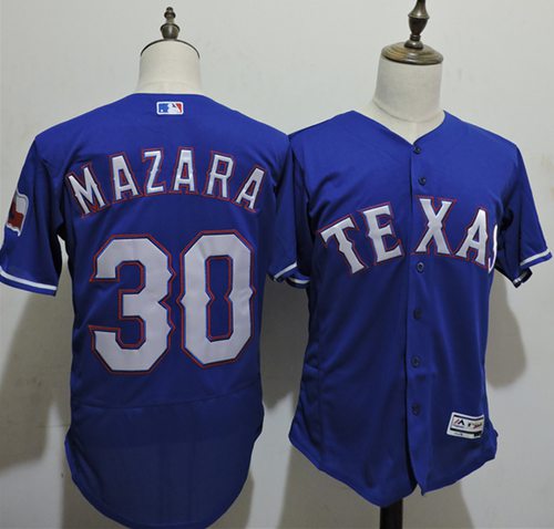 Nomar Mazara Texas Rangers blue Authentic jersey