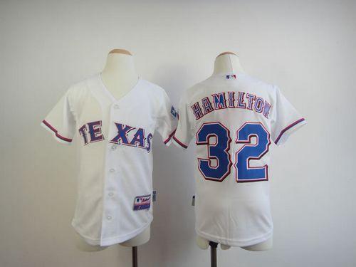 Josh Hamilton Texas Rangers white jersey