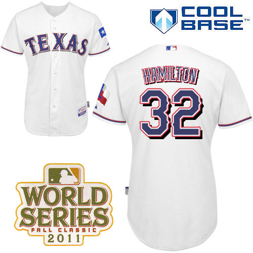 Josh Hamilton Texas Rangers white jersey