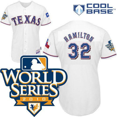 Josh Hamilton Texas Rangers white jersey