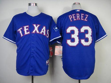Martin Perez Texas Rangers blue jersey