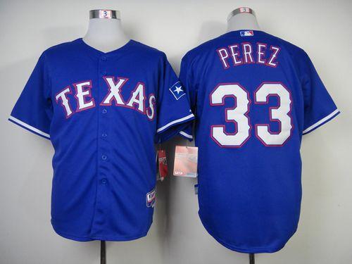 Martin Perez Texas Rangers blue jersey