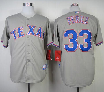 Martin Perez Texas Rangers grey jersey