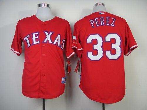 Martin Perez Texas Rangers red jersey