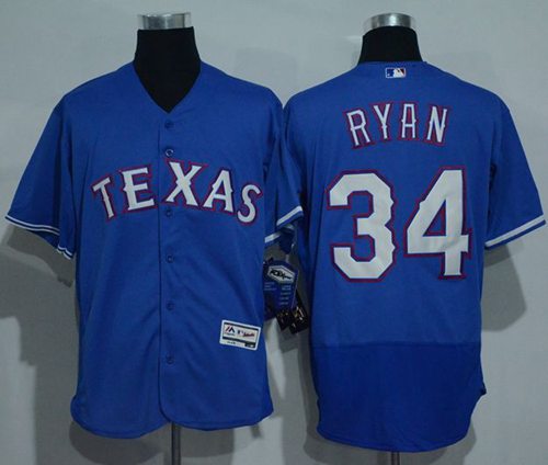 Nolan Ryan Texas Rangers blue Authentic jersey