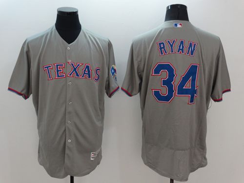 Nolan Ryan Texas Rangers grey Authentic jersey
