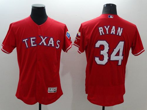 Nolan Ryan Texas Rangers red Authentic jersey