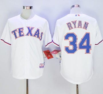 Nolan Ryan Texas Rangers white jersey