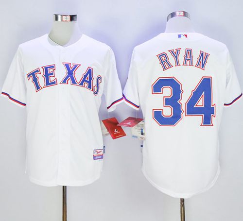 Nolan Ryan Texas Rangers white jersey