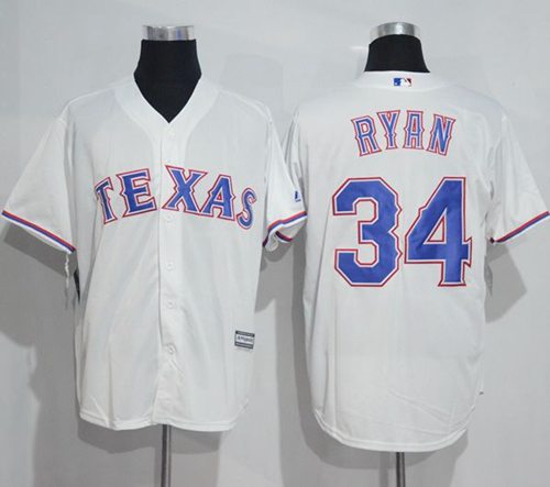 Nolan Ryan Texas Rangers white jersey