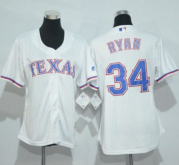 Nolan Ryan Texas Rangers white Home jersey