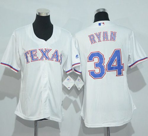 Nolan Ryan Texas Rangers white Home jersey