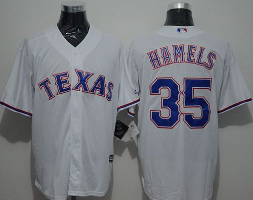 Cole Hamels Texas Rangers white jersey