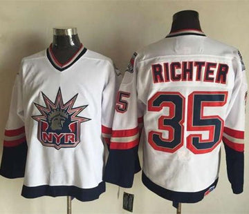 Mike Richter New York Rangers white jersey
