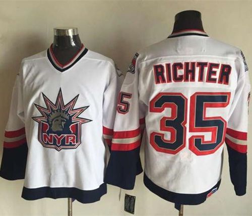 Mike Richter New York Rangers white jersey