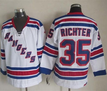 Mike Richter New York Rangers white Throwback jersey