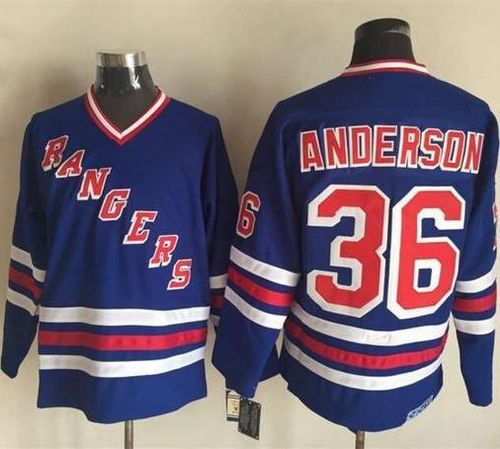 Glenn Anderson New York Rangers blue jersey