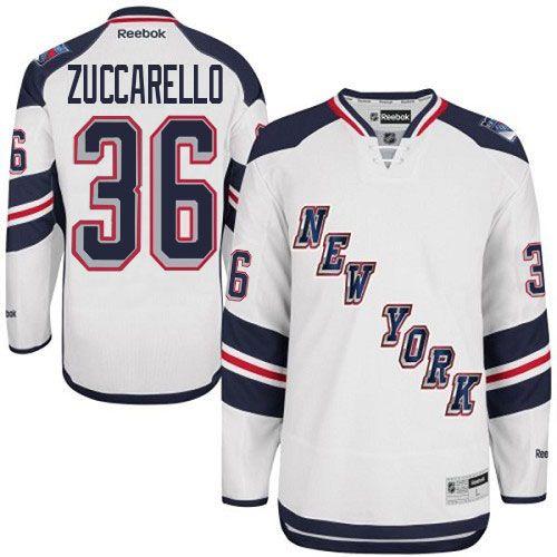 Mats Zuccarello New York Rangers white Stadium Series jersey