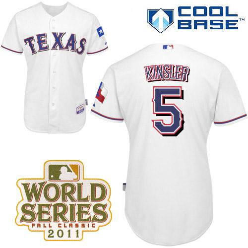 Ian Kinsler Texas Rangers white jersey