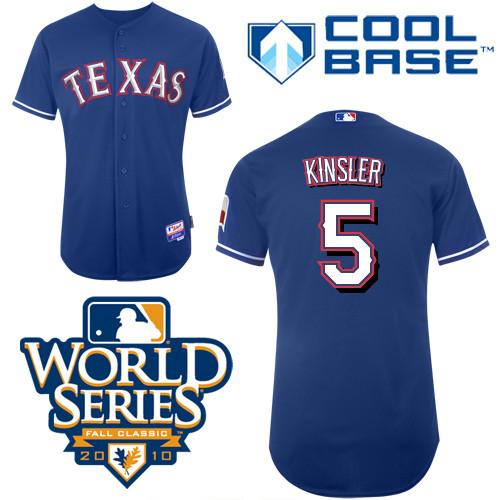 Lan Kinsler Texas Rangers blue jersey