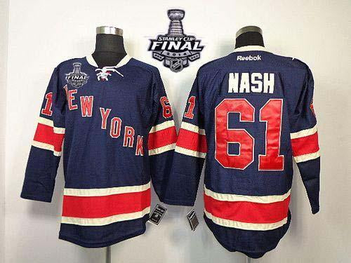 Rick Nash New York Rangers blue jersey