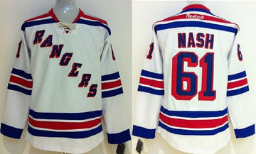 Rick Nash New York Rangers white jersey