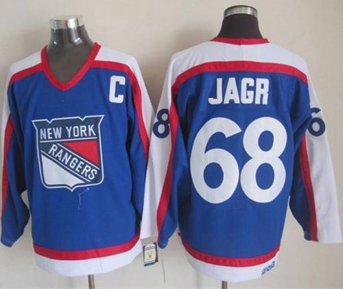 Jaromir Jagr New York Rangers blue-white Throwback jersey