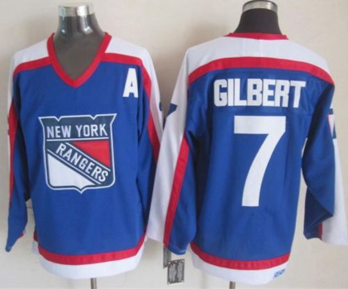 Rod Gilbert New York Rangers blue-white Throwback jersey