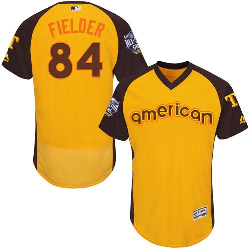 Prince Fielder Texas Rangers gold All-Star jersey