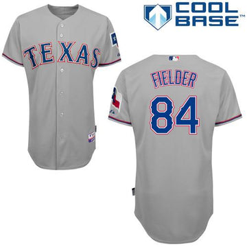 Prince Fielder Texas Rangers grey jersey