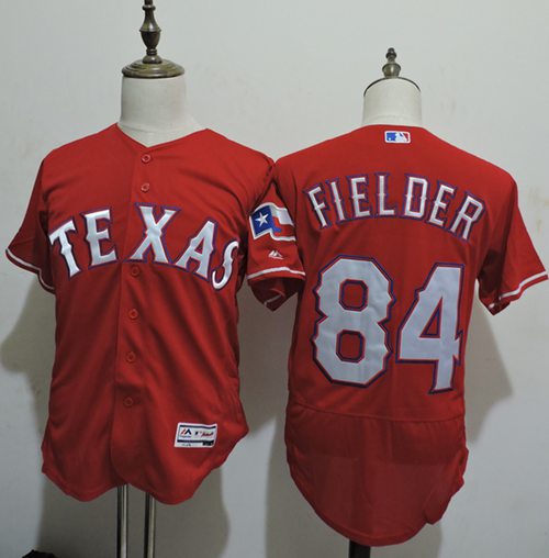 Prince Fielder Texas Rangers red Authentic jersey